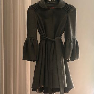 Alice and Olivia Gray Wool Coat